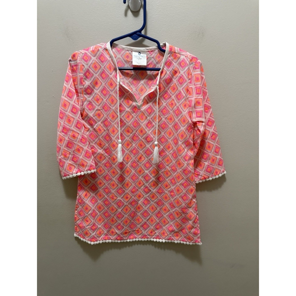 Snapper Rock‎ Girls Swim Cover-Up Tunic Size 2 (1–2 Years) Pink Diamond Print